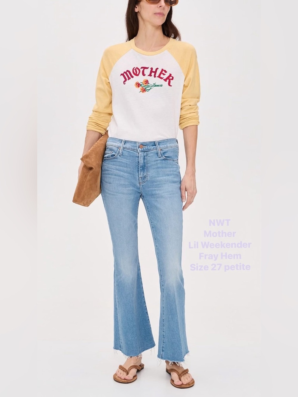 NWT MOTHER Denim - Lil Weekender Fray Hem in Satisfy your Cravin